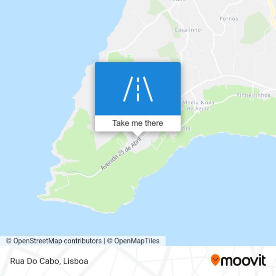 Rua Do Cabo mapa