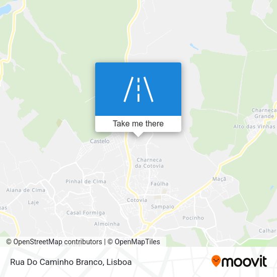 Rua Do Caminho Branco mapa