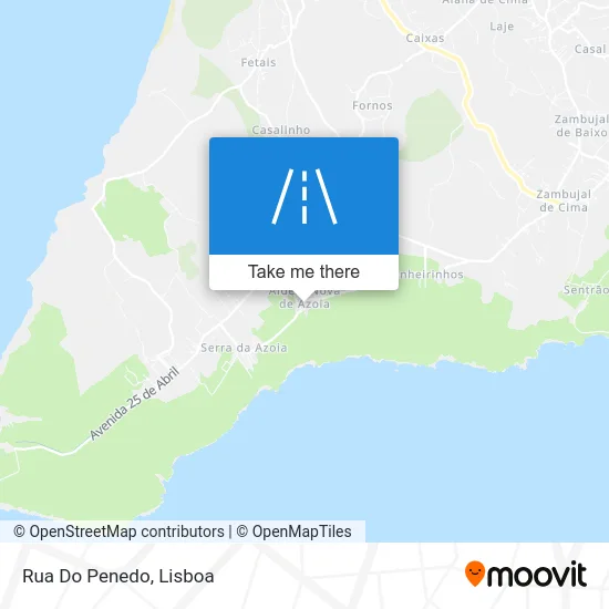Rua Do Penedo map