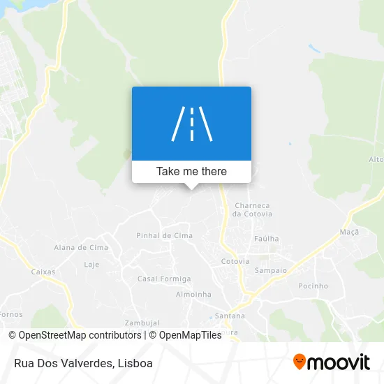Rua Dos Valverdes map