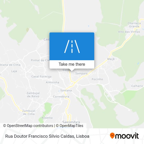 Rua Doutor Francisco Sílvio Caldas map