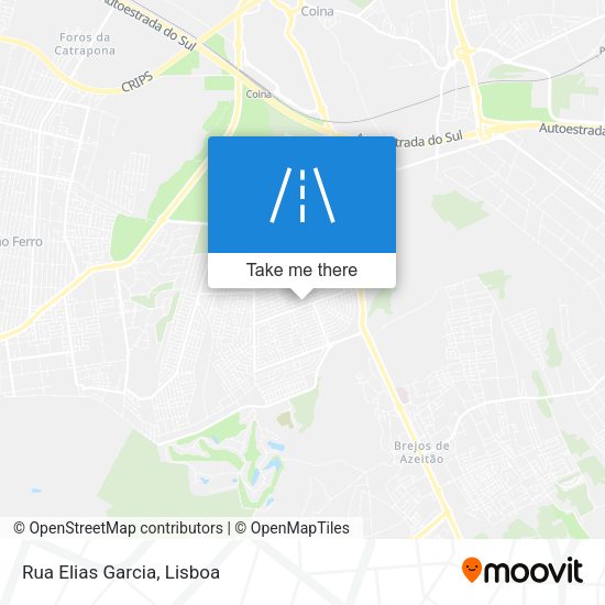 Rua Elias Garcia mapa