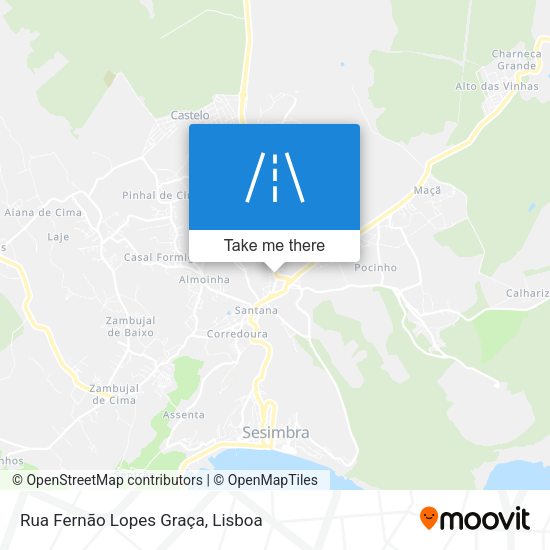 Rua Fernão Lopes Graça mapa