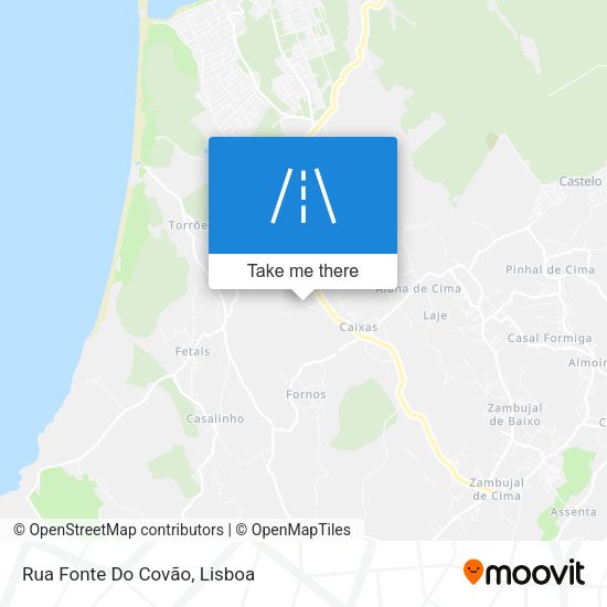 Rua Fonte Do Covão mapa