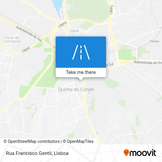 Rua Francisco Gentil map