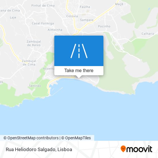 Rua Heliodoro Salgado mapa