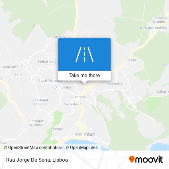 Rua Jorge De Sena mapa