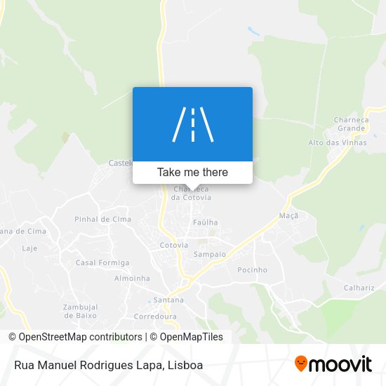 Rua Manuel Rodrigues Lapa mapa