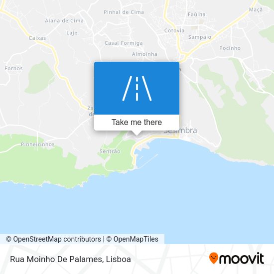 Rua Moinho De Palames mapa