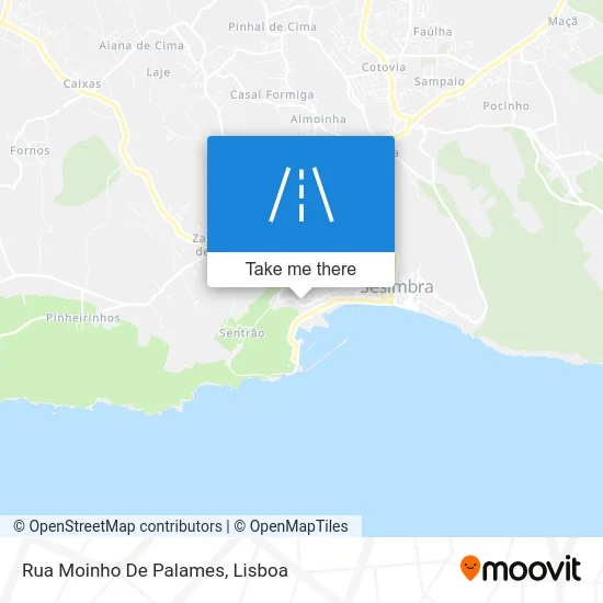 Rua Moinho De Palames map