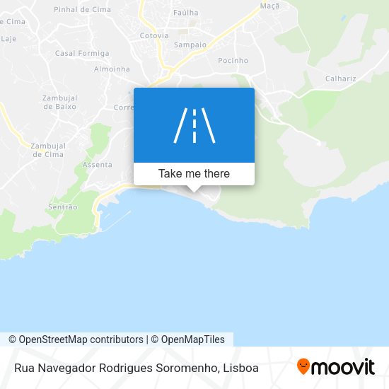 Rua Navegador Rodrigues Soromenho map