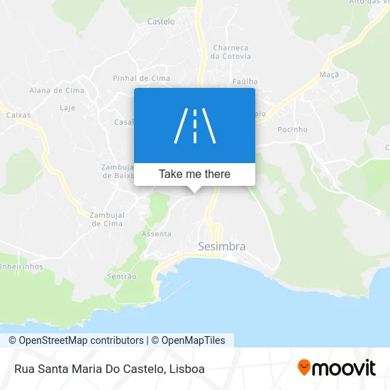 Rua Santa Maria Do Castelo map