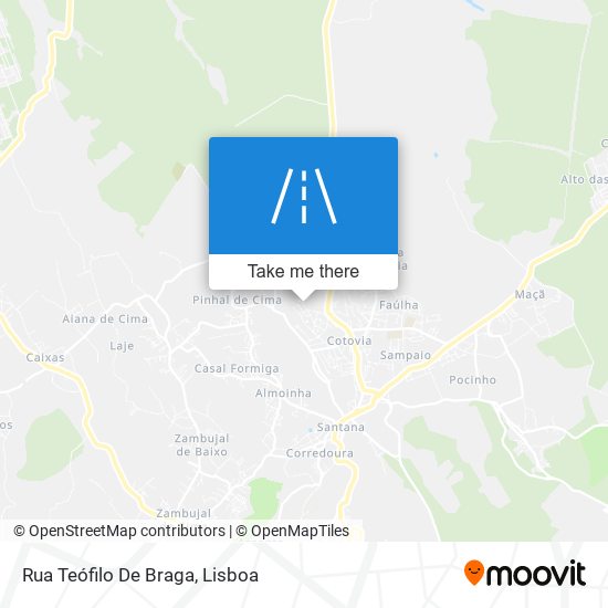 Rua Teófilo De Braga mapa