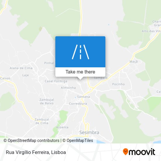 Rua Virgílio Ferreira mapa