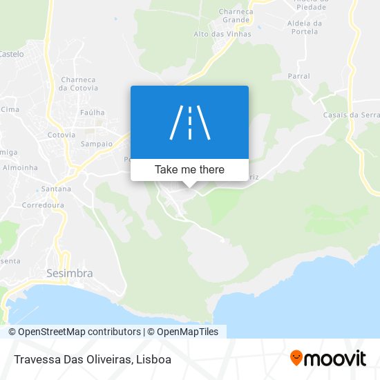 Travessa Das Oliveiras mapa