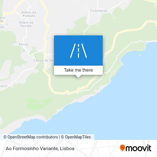 Ao Formosinho Variante map