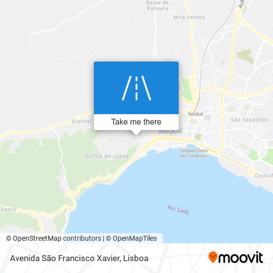 Avenida São Francisco Xavier mapa