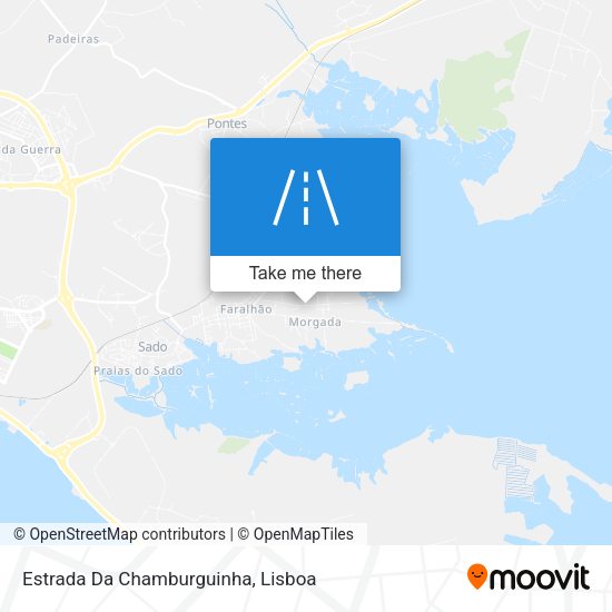 Estrada Da Chamburguinha mapa
