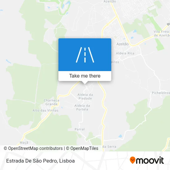 Estrada De São Pedro map