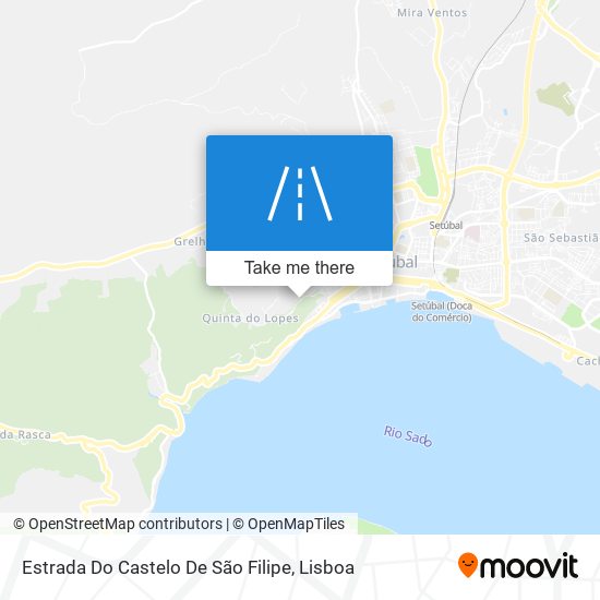 Estrada Do Castelo De São Filipe map