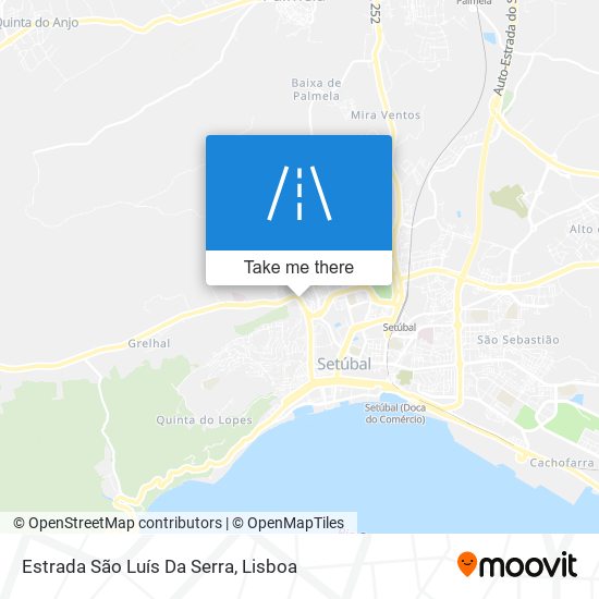 Estrada São Luís Da Serra mapa