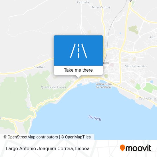 Largo António Joaquim Correia mapa