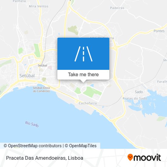 Praceta Das Amendoeiras mapa
