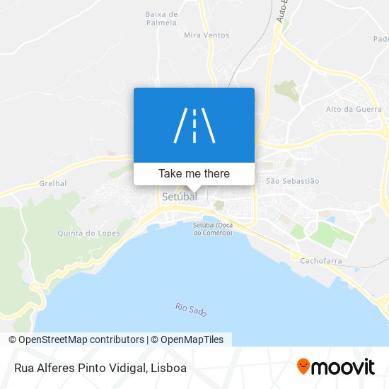 Rua Alferes Pinto Vidigal map