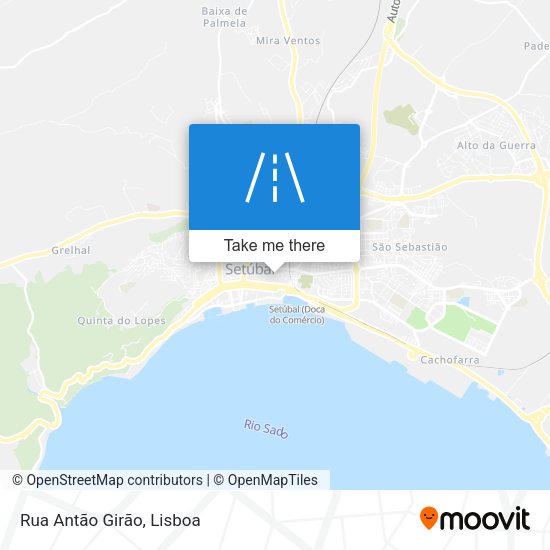 Rua Antão Girão mapa