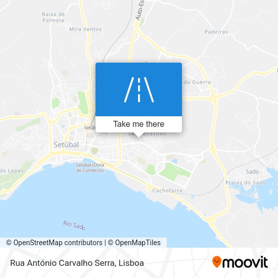 Rua António Carvalho Serra mapa