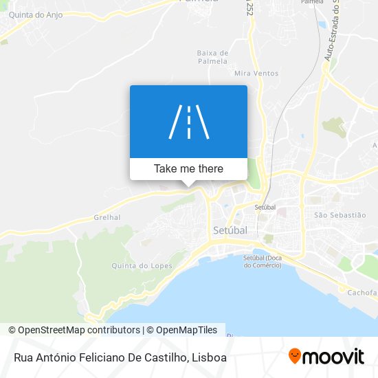 Rua António Feliciano De Castilho map