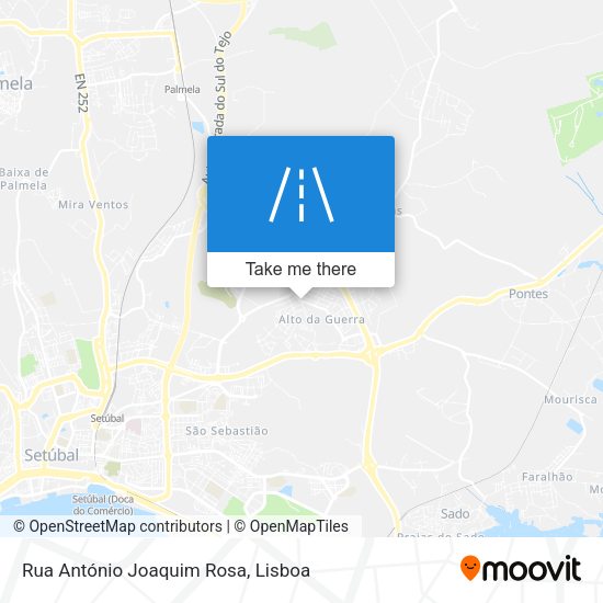 Rua António Joaquim Rosa mapa