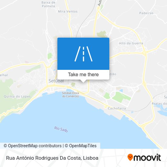 Rua António Rodrigues Da Costa mapa