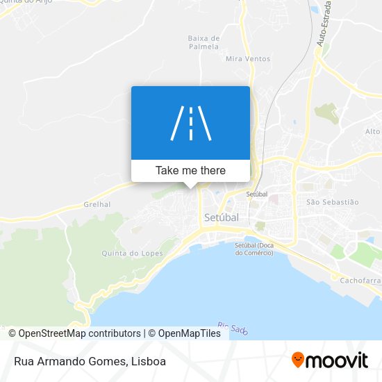 Rua Armando Gomes mapa