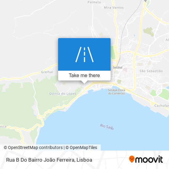 Rua B Do Bairro João Ferreira mapa