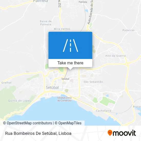 Rua Bombeiros De Setúbal map