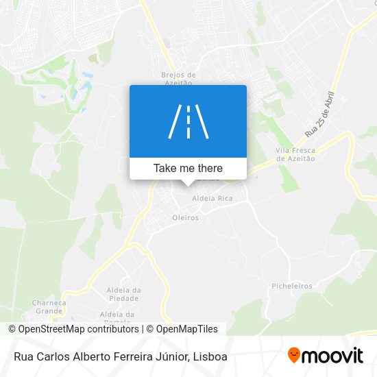 Rua Carlos Alberto Ferreira Júnior map