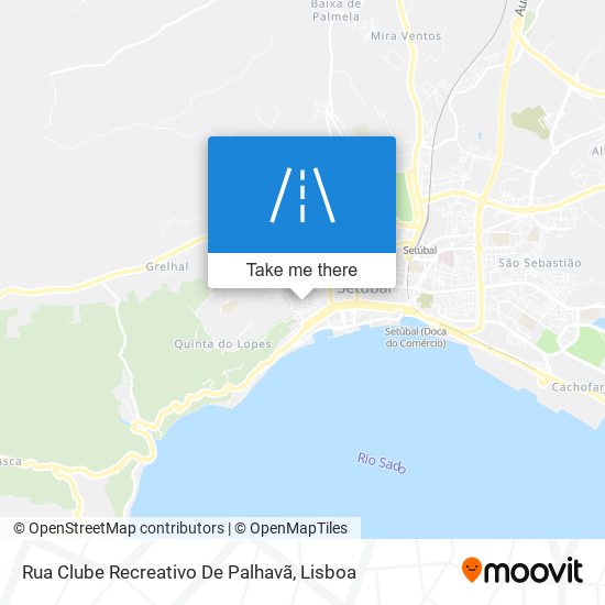 Rua Clube Recreativo De Palhavã mapa