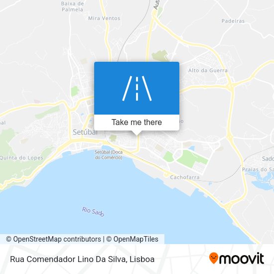 Rua Comendador Lino Da Silva mapa