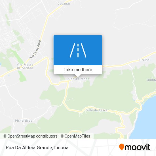 Rua Da Aldeia Grande mapa