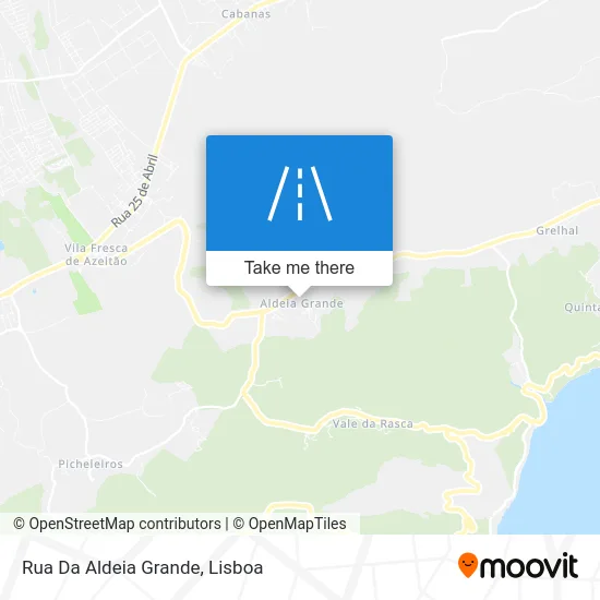 Rua Da Aldeia Grande map