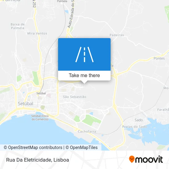 Rua Da Eletricidade map