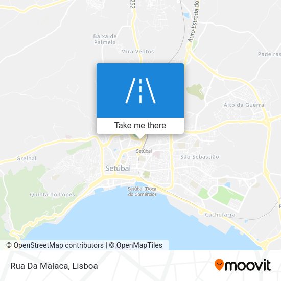 Rua Da Malaca mapa