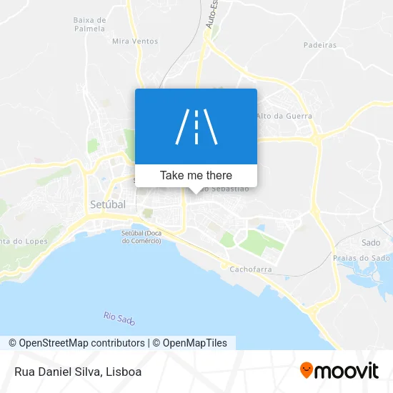 Rua Daniel Silva map