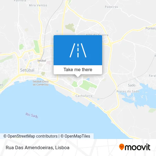 Rua Das Amendoeiras map