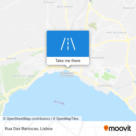 Rua Das Barrocas map