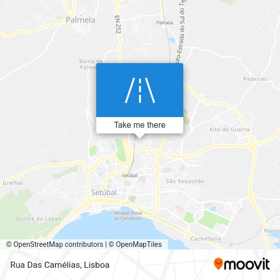 Rua Das Camélias mapa