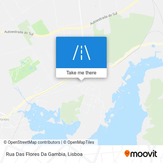 Rua Das Flores Da Gambia map