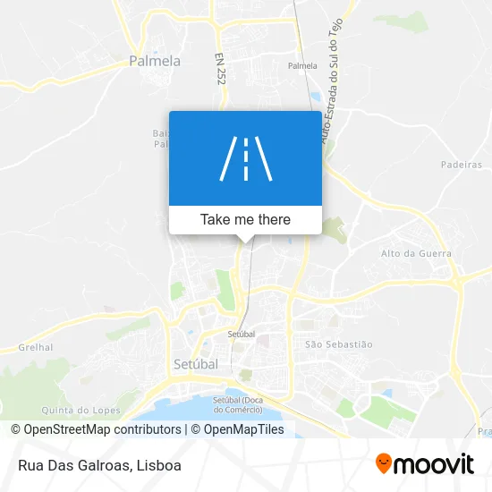 Rua Das Galroas map