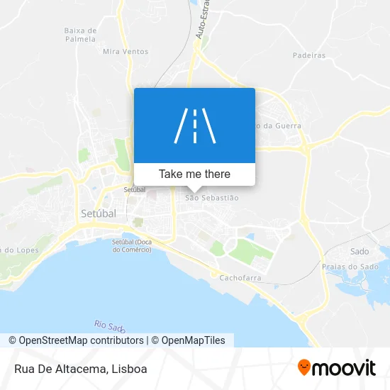 Rua De Altacema map